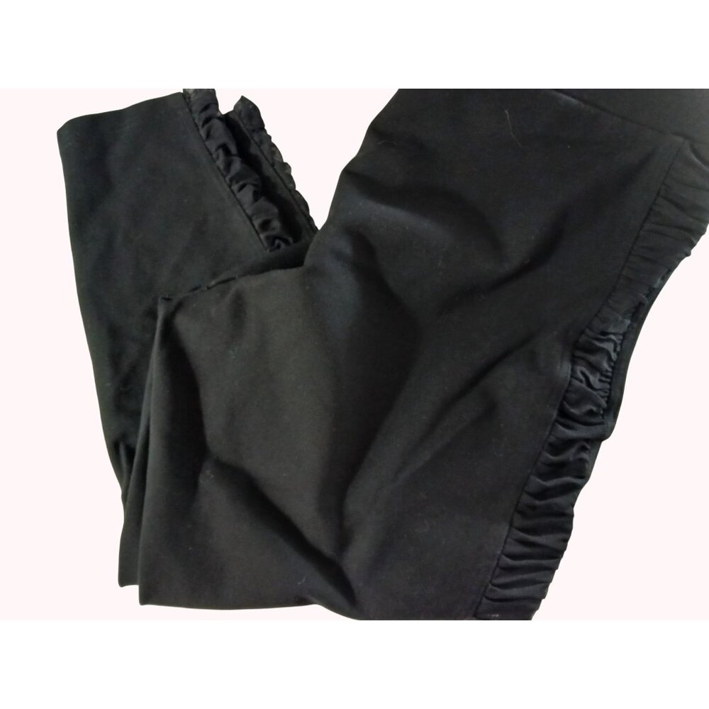 Torrid Women Black Capri Leggings Size 22 24 3R Mesh Ruched Side Panels Luxe - Picture 1 of 9